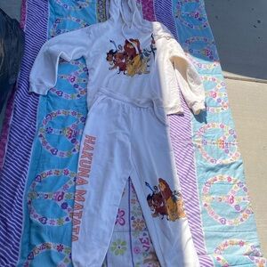 Disney Lion King Sweatpants /Hoodie Womens  small Jogger Hakuna Matata Lounge